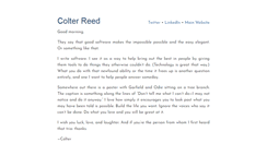 Desktop Screenshot of colterreed.net